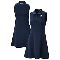 Women's Columbia Navy Detroit Tigers Omni-Wick Polo Match Dress