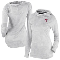 Women's Columbia White Texas Rangers Omni-Wick Sunday Ball Raglan Pullover Hoodie