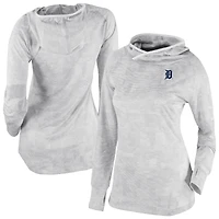 Women's Columbia White Detroit Tigers Omni-Wick Sunday Ball Raglan Pullover Hoodie