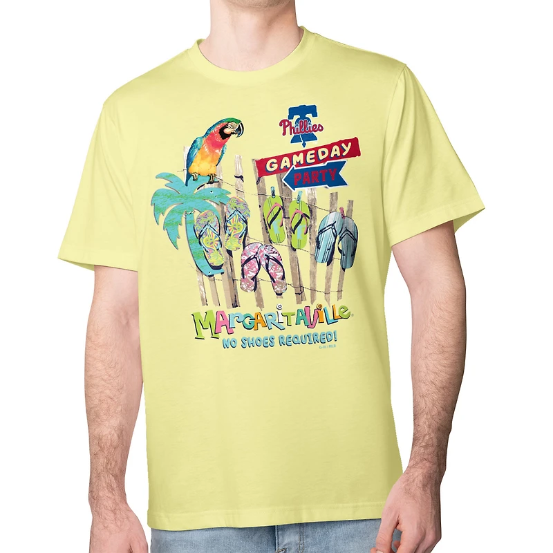 Men's Margaritaville Yellow Philadelphia Phillies Gameday Party T-Shirt