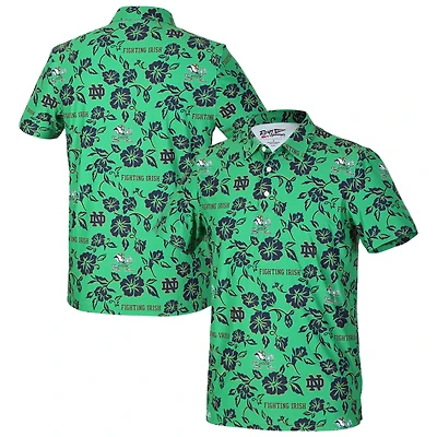 Men's Reyn Spooner  Kelly Green Notre Dame Fighting Irish Pua Performance Polo