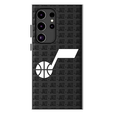 Keyscaper Utah Jazz Text Backdrop Galaxy Magnetic Bump Case