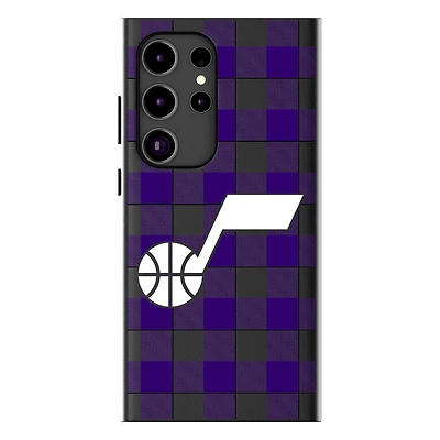 Keyscaper Utah Jazz Plaid Galaxy Magnetic Bump Case