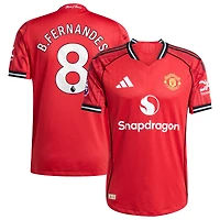 Men's adidas Bruno Fernandes Red Manchester United Home 2025/26 Authentic Player Jersey
