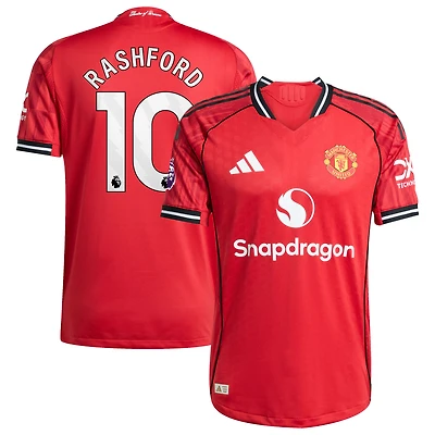 Men's adidas Marcus Rashford Red Manchester United Home 2025/26 Authentic Player Jersey