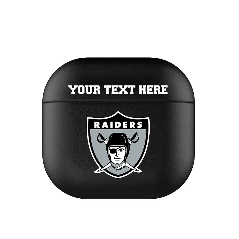 Keyscaper Las Vegas Raiders Personalized Insignia AirPods 4th Generation Case Cover