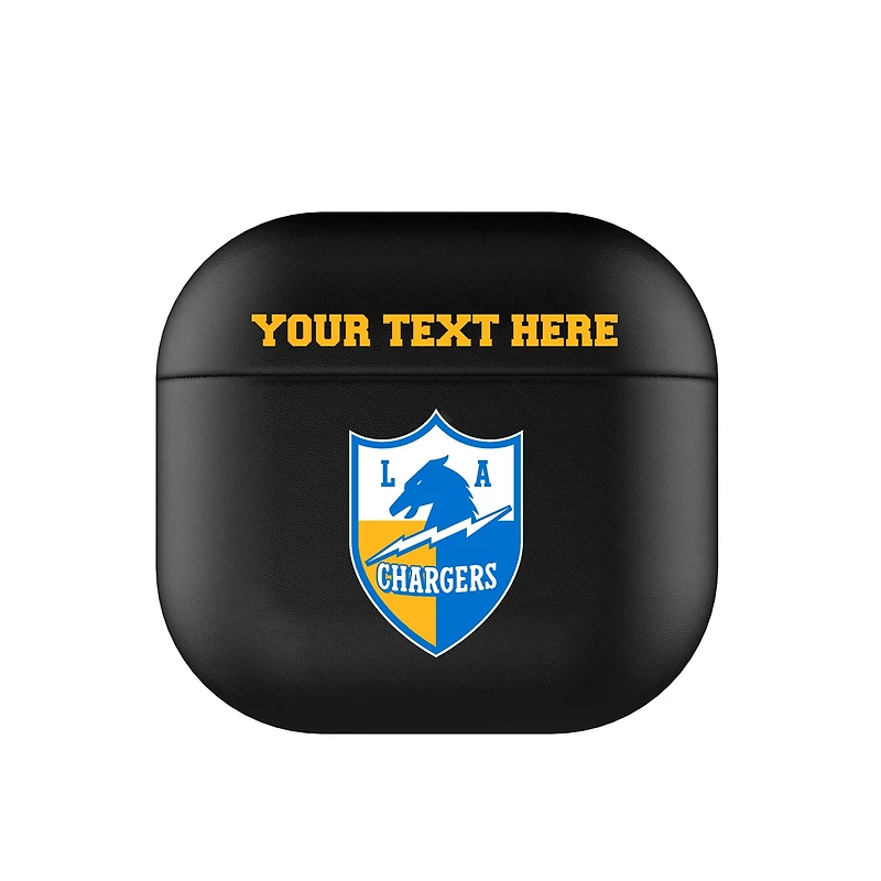 Keyscaper Los Angeles Chargers Personalized Insignia AirPods 4th Generation Case Cover