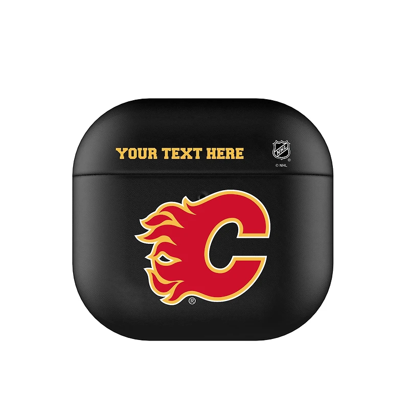Keyscaper Calgary Flames Personalized Insignia AirPods 4th Generation Case Cover