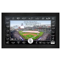 Highland Mint Colorado Rockies Framed 12" x 20" 2025 Signature Field Photograph - Facsimile Signatures - Limited Edition of 5,000