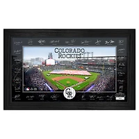 Highland Mint Colorado Rockies Framed 12" x 20" 2025 Signature Field Photograph - Facsimile Signatures - Limited Edition of 5,000