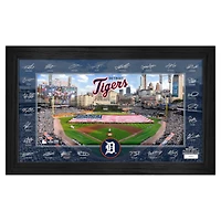 Highland Mint Detroit Tigers Framed 12" x 20" 2025 Signature Field Photograph - Facsimile Signatures - Limited Edition of 5,000