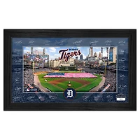 Highland Mint Detroit Tigers Framed 12" x 20" 2025 Signature Field Photograph - Facsimile Signatures - Limited Edition of 5,000