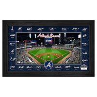 Highland Mint Atlanta Braves Framed 12" x 20" 2025 Signature Field Photograph - Facsimile Signatures - Limited Edition of 5,000