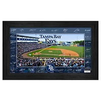 Highland Mint Tampa Bay Rays Framed 12" x 20" 2025 Signature Field Photograph - Facsimile Signatures - Limited Edition of 5,000