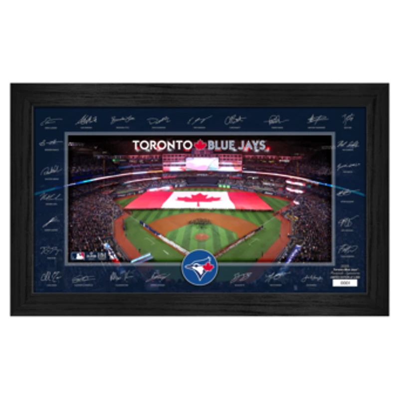 Highland Mint Toronto Blue Jays Framed 12" x 20" 2025 Signature Field Photograph - Facsimile Signatures - Limited Edition of 5,000