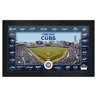Highland Mint Chicago Cubs Framed 12" x 20" 2025 Signature Field Photograph - Facsimile Signatures - Limited Edition of 5,000