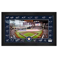 Highland Mint Houston Astros Framed 12" x 20" 2025 Signature Field Photograph - Facsimile Signatures - Limited Edition of 5,000