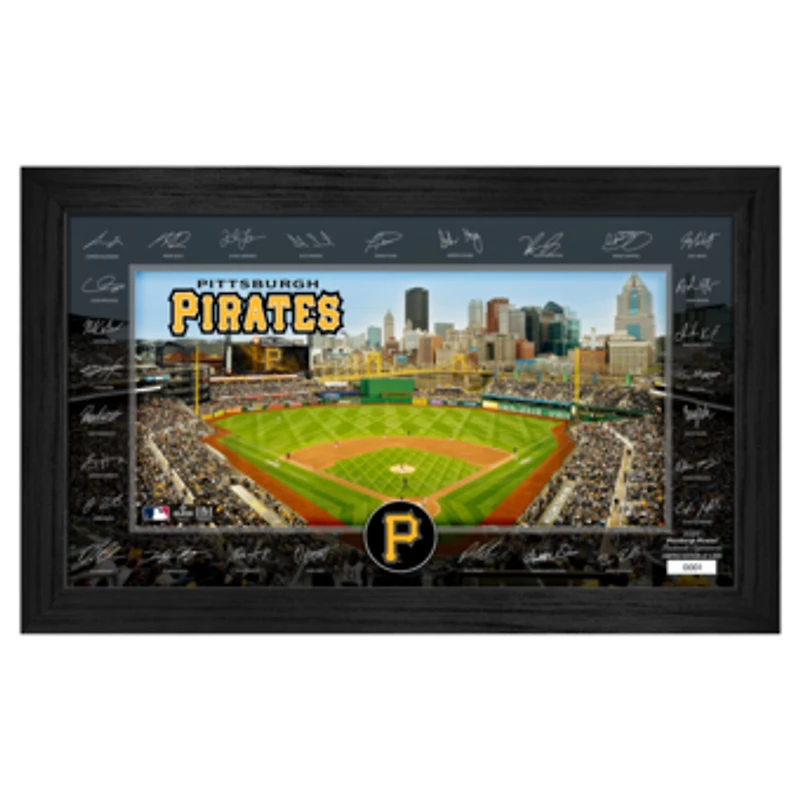 Highland Mint Pittsburgh Pirates Framed 12" x 20" 2025 Signature Field Photograph - Facsimile Signatures - Limited Edition of 5,000