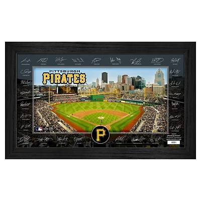 Highland Mint Pittsburgh Pirates Framed 12" x 20" 2025 Signature Field Photograph - Facsimile Signatures - Limited Edition of 5,000