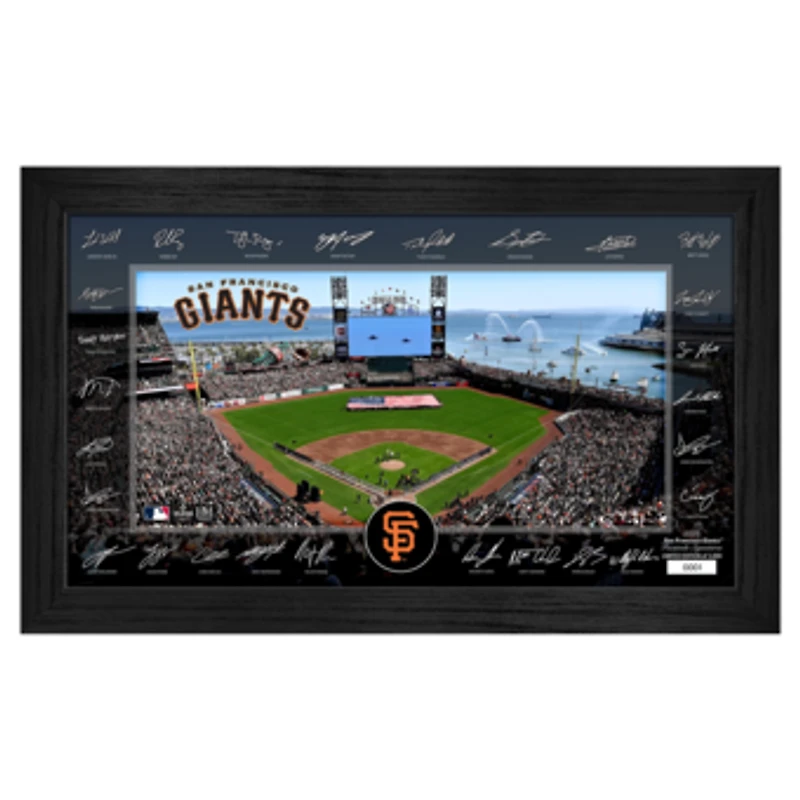 Highland Mint San Francisco Giants Framed 12" x 20" 2025 Signature Field Photograph - Facsimile Signatures - Limited Edition of 5,000
