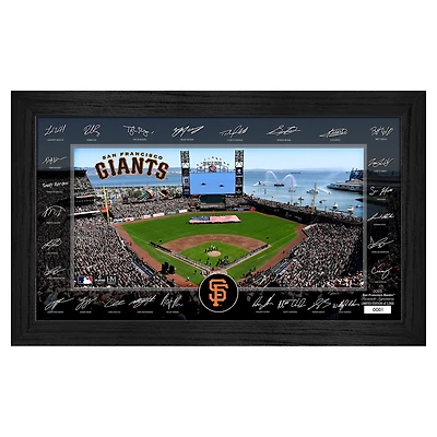 Highland Mint San Francisco Giants Framed 12" x 20" 2025 Signature Field Photograph - Facsimile Signatures - Limited Edition of 5,000