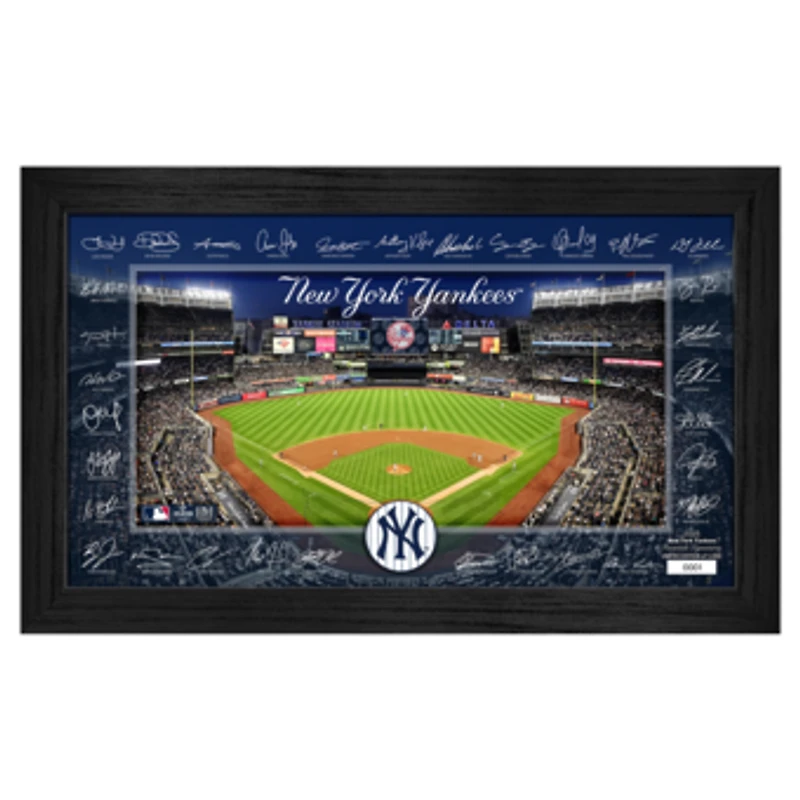 Highland Mint New York Yankees Framed 12" x 20" 2025 Signature Field Photograph - Facsimile Signatures - Limited Edition of 5,000