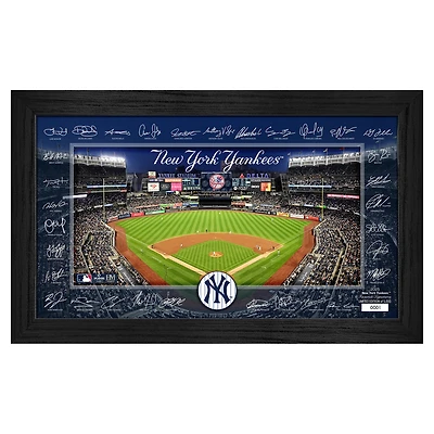 Highland Mint New York Yankees Framed 12" x 20" 2025 Signature Field Photograph - Facsimile Signatures - Limited Edition of 5,000