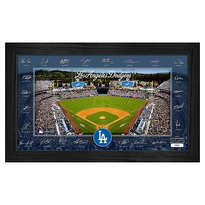 Highland Mint Los Angeles Dodgers Framed 12" x 20" 2025 Signature Field Photograph - Facsimile Signatures - Limited Edition of 5,000