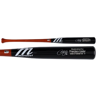 Francisco Lindor New York Mets Autographed Marucci Game Model Bat