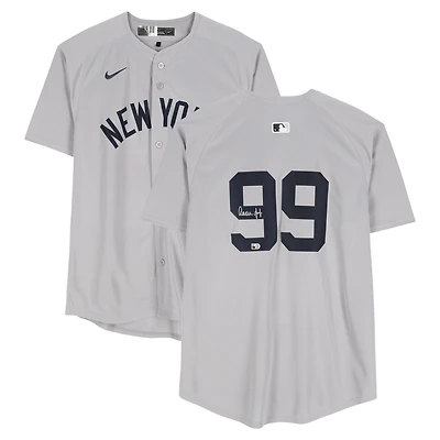 Aaron Judge New York Yankees Autographed Gray Nike Limited Jersey