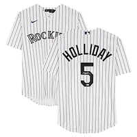 Matt Holliday Colorado Rockies Autographed White Nike Replica Jersey