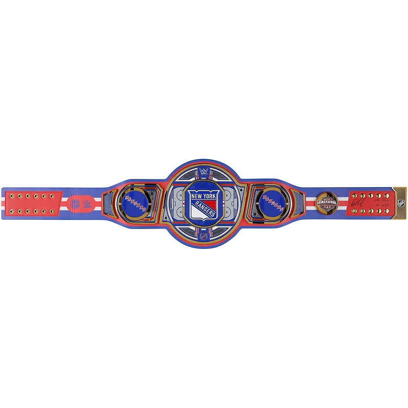 Igor Shesterkin New York Rangers Autographed WWE Legacy Title Belt with "No Quit in NY" Inscription