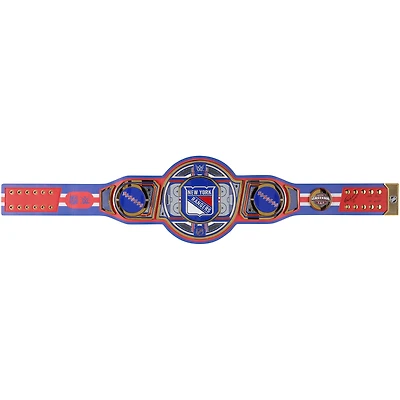 Igor Shesterkin New York Rangers Autographed WWE Legacy Title Belt with "No Quit in NY" Inscription