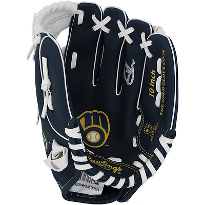 Jackson Chourio Milwaukee Brewers Autographed Rawlings 10" Collectible Team Logo Glove