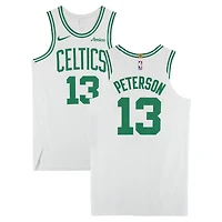 Drew Peterson Boston Celtics Game-Used #13 White Nike Jersey vs. Charlotte Hornets on April 11, 2025 - Size 48+4