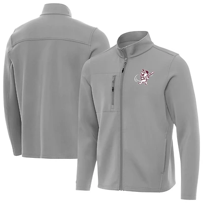Men's Antigua Mississippi State Bulldogs Objection Swinging Bully Full-Zip Jacket
