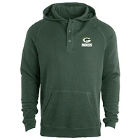 Men's Dunbrooke Green Green Bay Packers Montana Raglan Thermal Hoodie