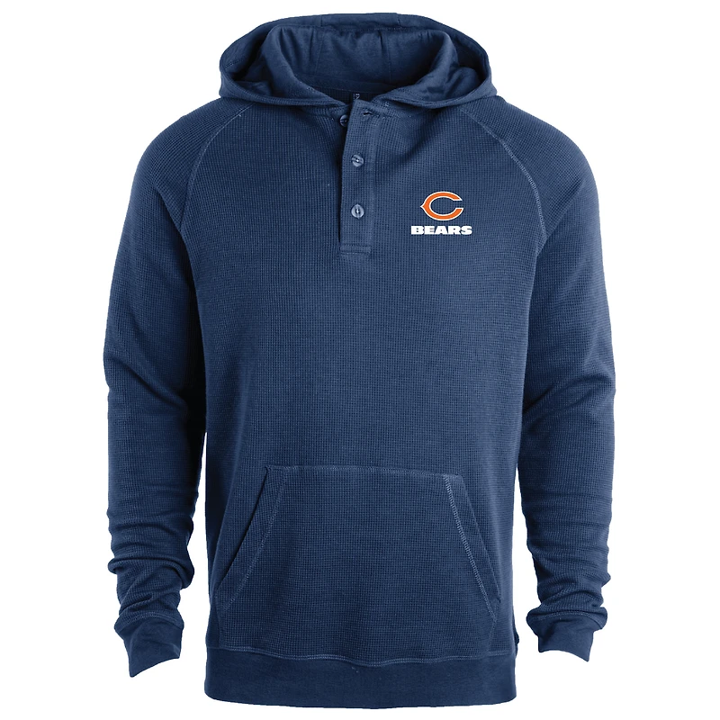 Men's Dunbrooke Navy Chicago Bears Montana Raglan Thermal Hoodie
