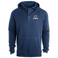 Men's Dunbrooke Navy Chicago Bears Montana Raglan Thermal Hoodie