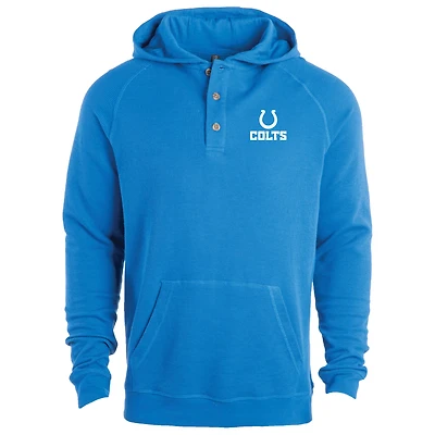 Men's Dunbrooke Royal Indianapolis Colts Montana Raglan Thermal Hoodie