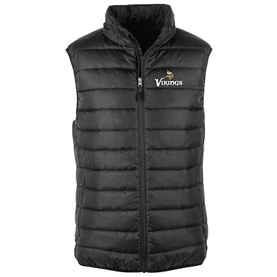 Men's Dunbrooke Black Minnesota Vikings Alberta Full-Zip Puffer Vest