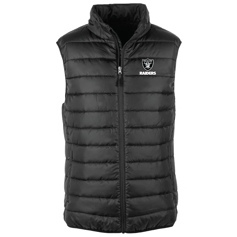 Men's Dunbrooke Black Las Vegas Raiders Alberta Full-Zip Puffer Vest