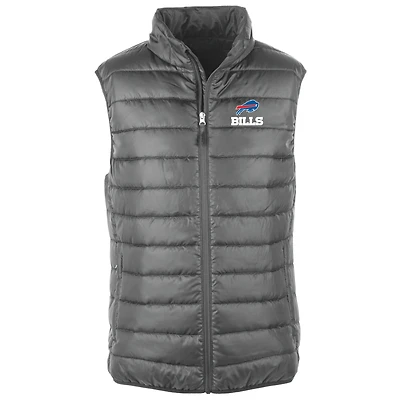 Men's Dunbrooke Graphite Buffalo Bills Alberta Full-Zip Puffer Vest