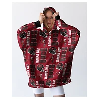 Pegasus Tampa Bay Buccaneers 54" x 72" Homefield Repeat Logo Wearable Hoodie Blanket