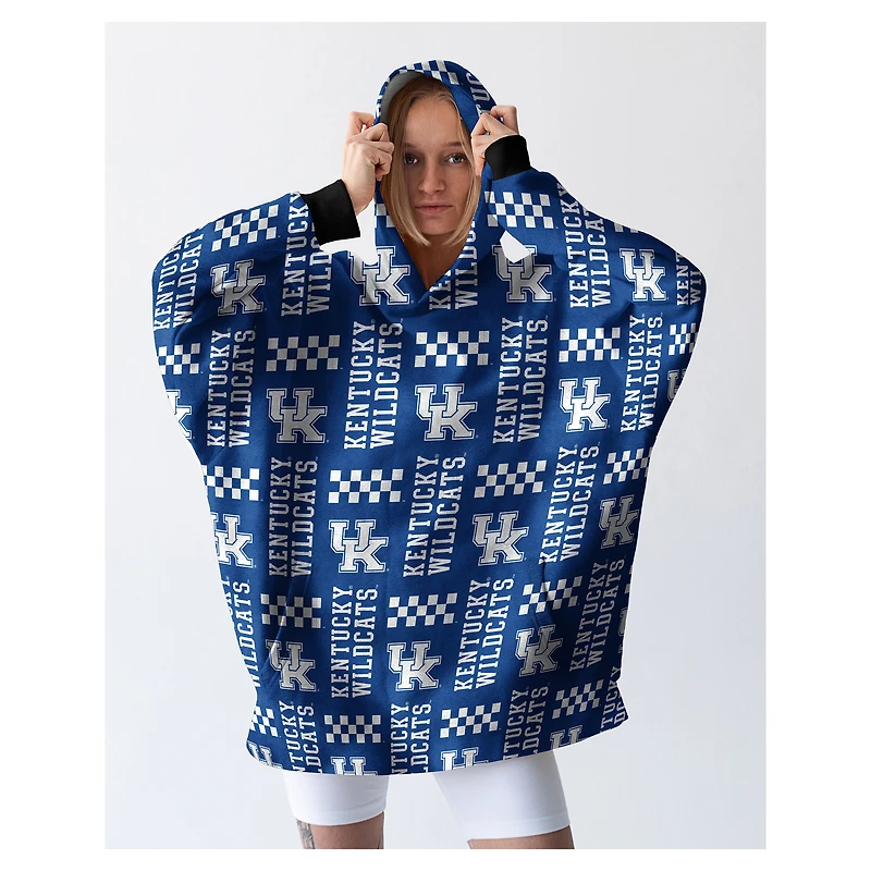 Pegasus Kentucky Wildcats 54" x 72" Homefield Repeat Logo Wearable Hoodie Blanket