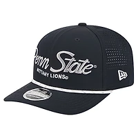 Men's New Era Navy Penn State Nittany Lions Script Performance Rope 9SEVENTY Adjustable Hat