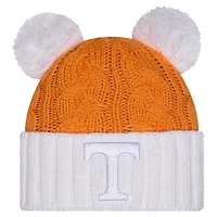 Women's New Era  Tennessee Orange Tennessee Volunteers Tonal Cuffed Knit Hat with Double Poms