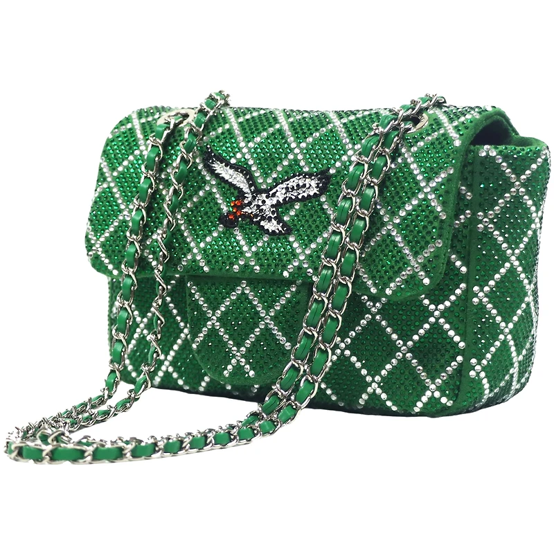Cuce Philadelphia Eagles Crystal Crossbody Purse