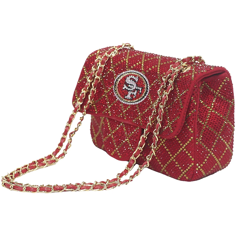 Cuce San Francisco 49ers Crystal Crossbody Purse
