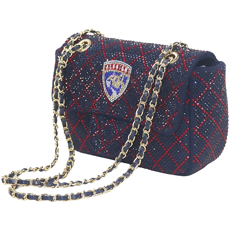 Cuce Florida Panthers Crystal Crossbody Purse